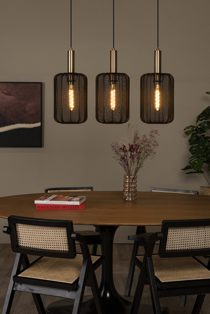 Lucide CORINA - Hanglamp - 3xE27 - Zwart Lucide CORINA - Hanglamp - 3xE27 - Zwart