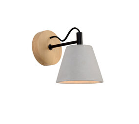 Lucide POSSIO - Wandlamp - 1xE14 - Grijs