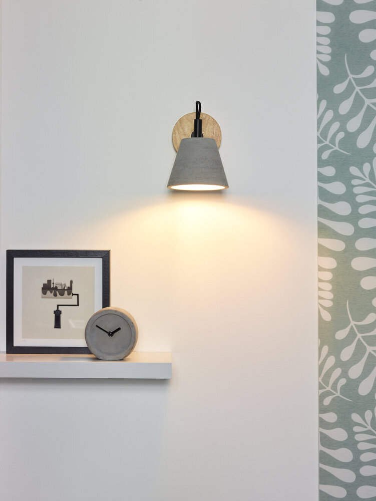Lucide POSSIO - Wandlamp - 1xE14 - Grijs Lucide POSSIO - Wandlamp - 1xE14 - Grijs