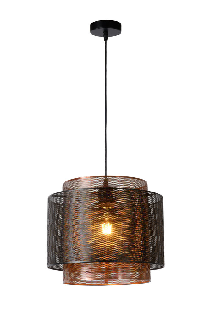 Lucide ORRIN - Hanglamp - Ø 34 cm - 1xE27 - Zwart