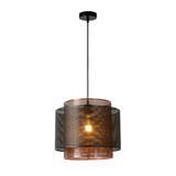 Lucide ORRIN - Hanglamp - Ø 34 cm - 1xE27 - Zwart