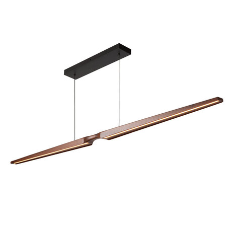 Lucide HALMSTAD - Hanglamp - LED Dimb. - CCT - 1x28W 2200K/4000K - Donkere Houtlook - Vibes Lucide HALMSTAD - Hanglamp - LED Dimb. - CCT - 1x28W 2200K/4000K - Donkere Houtlook - Vibes