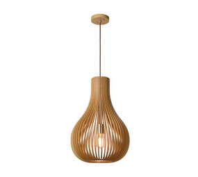 Lucide BODO - Hanglamp - Ø 38 cm - 1xE27 - Lichte houtlook Lucide BODO - Hanglamp - Ø 38 cm - 1xE27 - Lichte houtlook