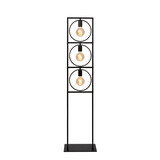 Lucide SUUS - Vloerlamp - 3xE27 - Zwart