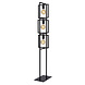 Lucide LUUK - Vloerlamp - 3xE27 - Zwart