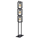Lucide LUUK - Vloerlamp - 3xE27 - Zwart