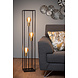 Lucide RUBEN - Vloerlamp - 3xE27 - Zwart