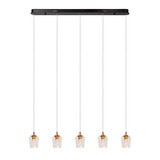 Lucide BERLIANE - Hanglamp - LED Dimb. - 5x4W 2700K - Met vervangbare LED-module - Transparant - Essential