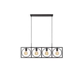 Lucide SUUS - Hanglamp - 4xE27 - Zwart