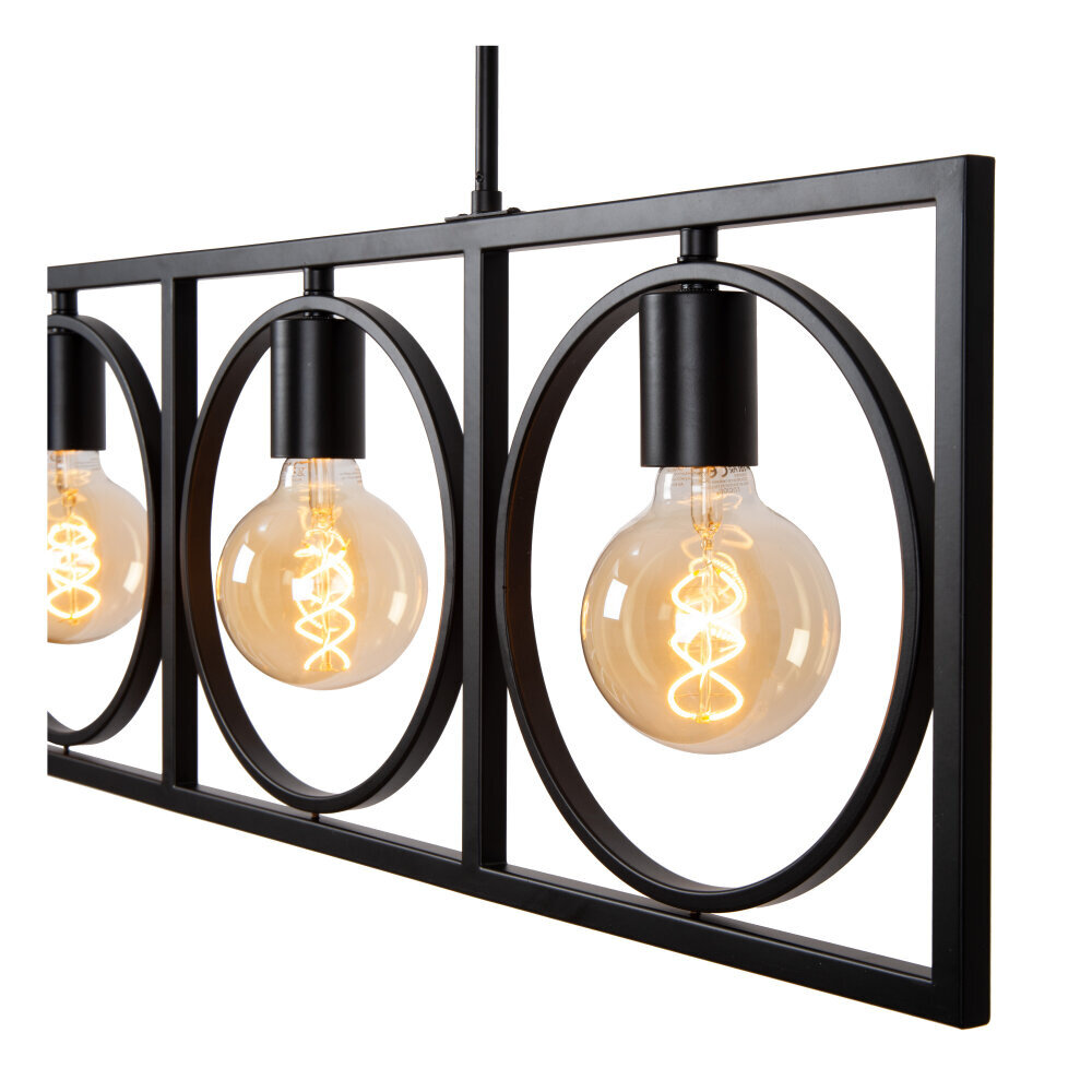 Lucide SUUS - Hanglamp - 4xE27 - Zwart