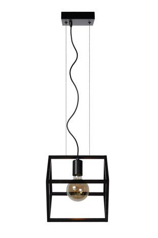 Lucide FABIAN - Hanglamp - 1xE27 - Zwart Lucide FABIAN - Hanglamp - 1xE27 - Zwart