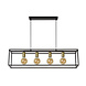 Lucide RUBEN - Hanglamp - 4xE27 - Zwart