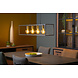 Lucide RUBEN - Hanglamp - 4xE27 - Zwart