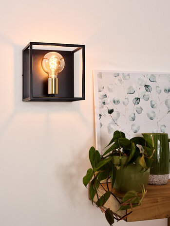 Lucide RUBEN - Wandlamp - 1xE27 - Zwart Lucide RUBEN - Wandlamp - 1xE27 - Zwart