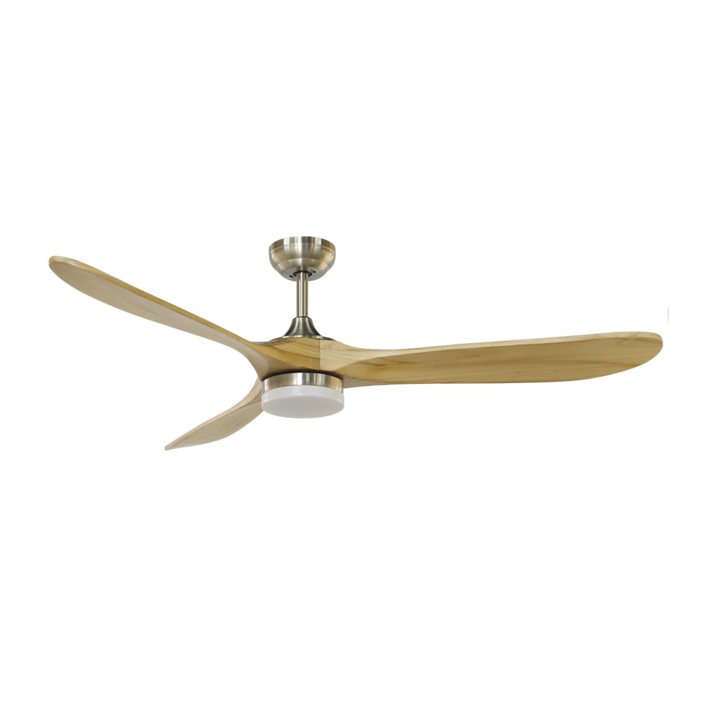 CristalRecord Plafondventilator Nine big Ø 152 cm hout mat chroom
