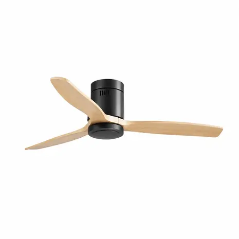 CristalRecord Plafondventilator Nine Ø 132 cm hout zwart CristalRecord Plafondventilator Nine Ø 132 cm hout zwart