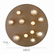 Neuhaus PURE Plafondlamp Popup 11 lichts Ø 60 cm champagne Neuhaus PURE Plafondlamp Popup 11 lichts Ø 60 cm champagne