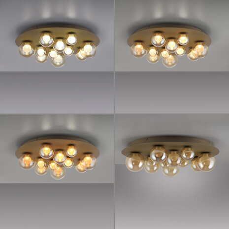 Neuhaus PURE Plafondlamp Popup 11 lichts Ø 60 cm champagne Neuhaus PURE Plafondlamp Popup 11 lichts Ø 60 cm champagne