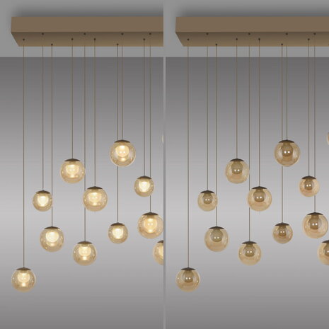 Neuhaus PURE Hanglamp Popup 13 lichts L 100 cm comfortlift champagne
