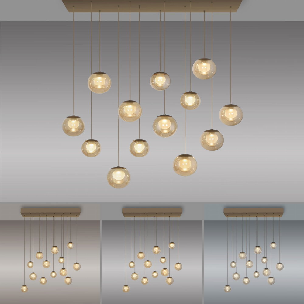 Neuhaus PURE Hanglamp Popup 13 lichts L 100 cm comfortlift champagne