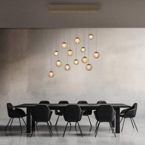 Neuhaus PURE Hanglamp Popup 13 lichts L 100 cm comfortlift champagne
