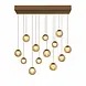 Neuhaus PURE Hanglamp Popup 13 lichts L 100 cm comfortlift champagne