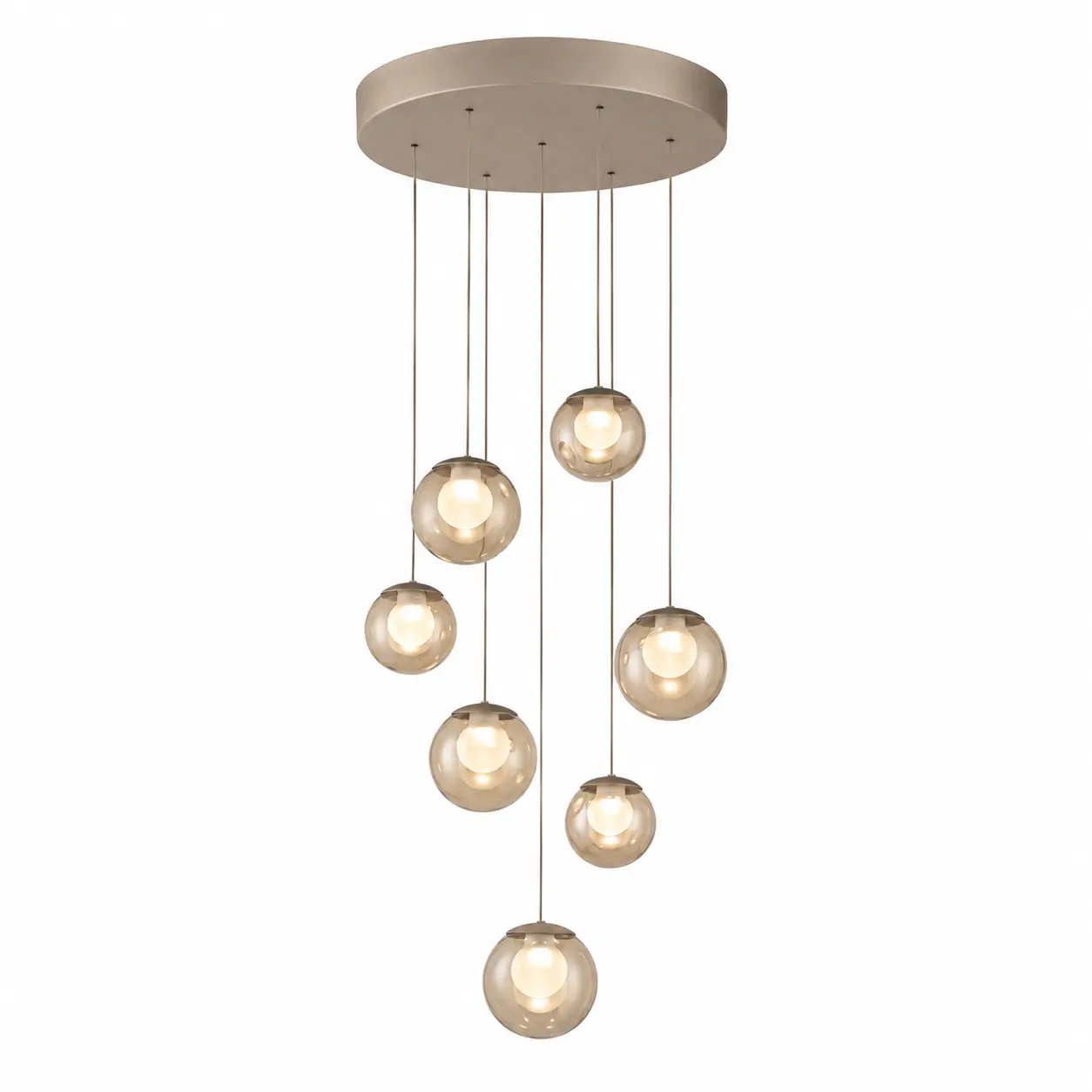 Neuhaus PURE Hanglamp Popup 7 lichts Ø 40 cm comfortlift champagne