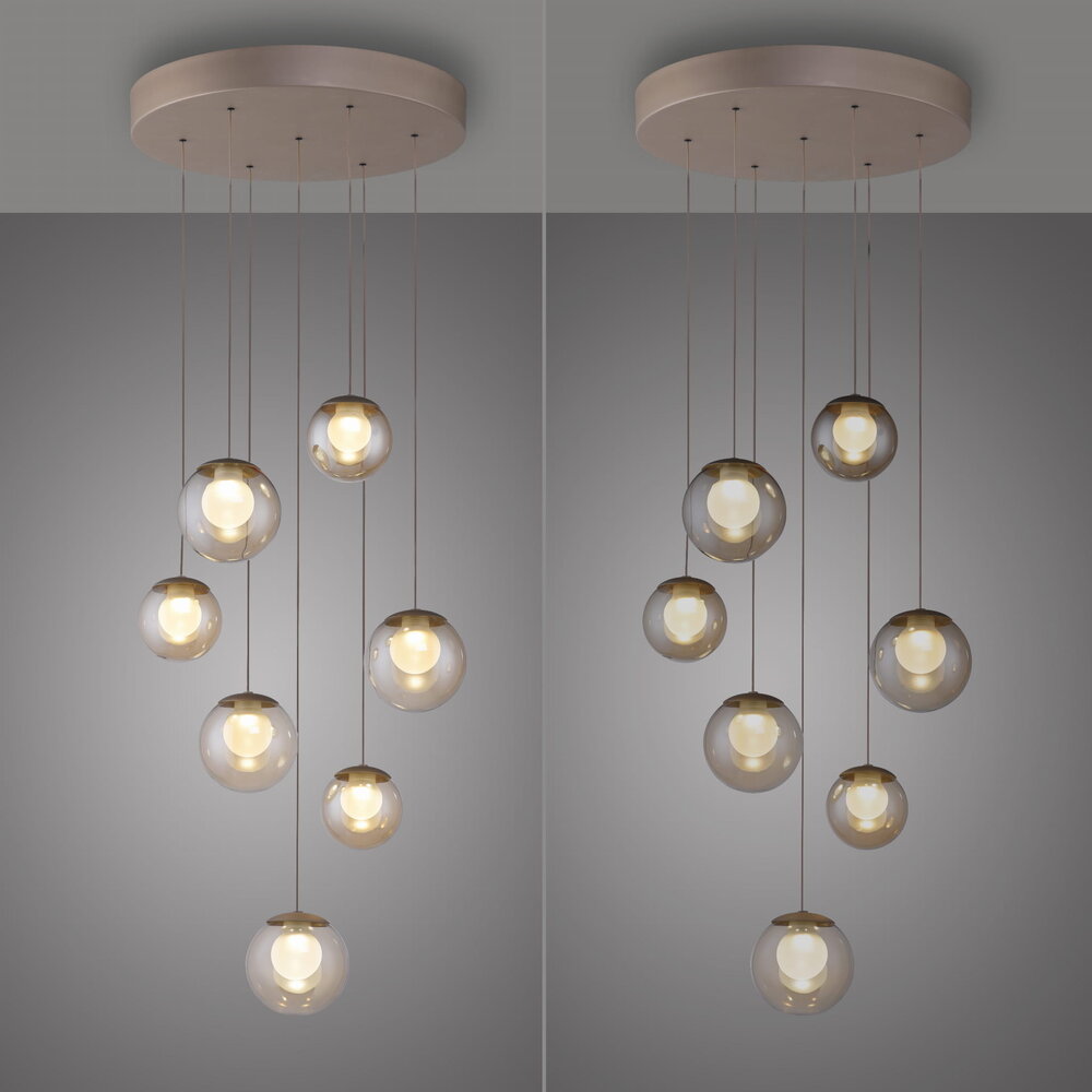 Neuhaus PURE Hanglamp Popup 7 lichts Ø 40 cm comfortlift champagne Neuhaus PURE Hanglamp Popup 7 lichts Ø 40 cm comfortlift champagne