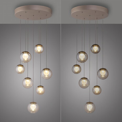 Neuhaus PURE Hanglamp Popup 7 lichts Ø 40 cm comfortlift champagne Neuhaus PURE Hanglamp Popup 7 lichts Ø 40 cm comfortlift champagne