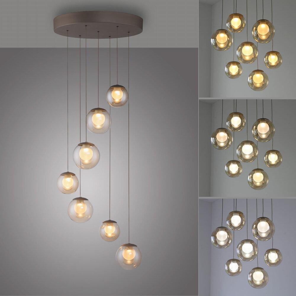 Neuhaus PURE Hanglamp Popup 7 lichts Ø 40 cm comfortlift champagne Neuhaus PURE Hanglamp Popup 7 lichts Ø 40 cm comfortlift champagne