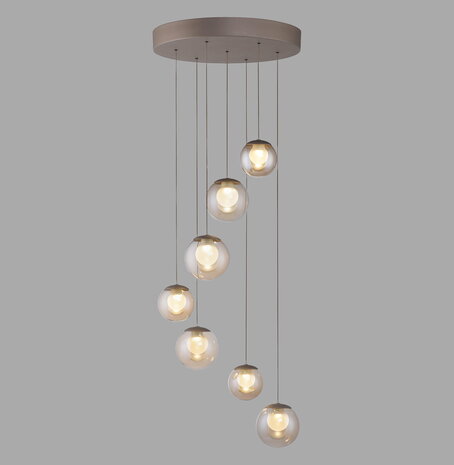 Neuhaus PURE Hanglamp Popup 7 lichts Ø 40 cm comfortlift champagne Neuhaus PURE Hanglamp Popup 7 lichts Ø 40 cm comfortlift champagne