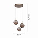 Neuhaus PURE Hanglamp E-Infinity 3 lichts Ø 50 cm champagne Neuhaus PURE Hanglamp E-Infinity 3 lichts Ø 50 cm champagne