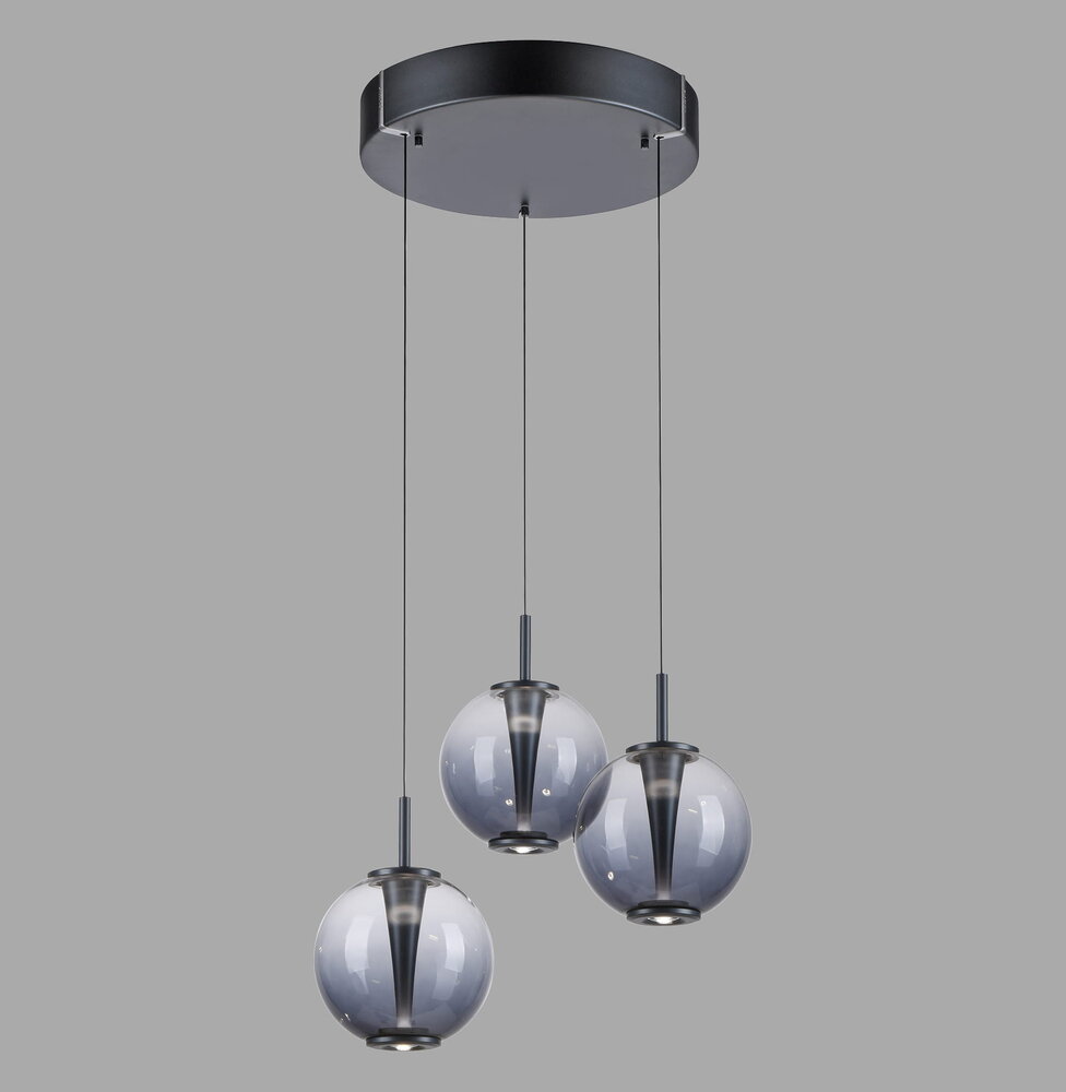 Neuhaus PURE Hanglamp E-Infinity 3 lichts  Ø 50 cm antraciet