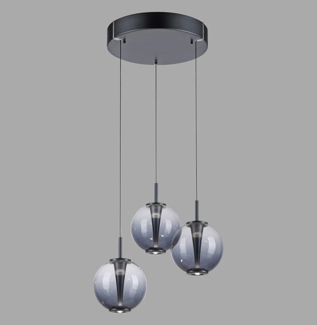 Neuhaus PURE Hanglamp E-Infinity 3 lichts  Ø 50 cm antraciet