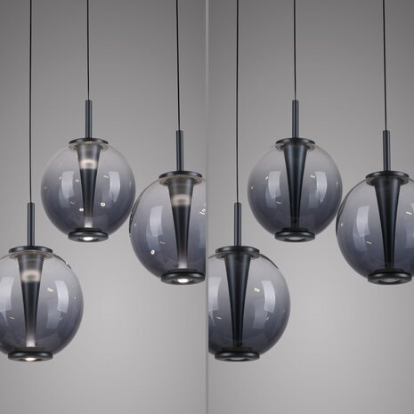 Neuhaus PURE Hanglamp E-Infinity 3 lichts  Ø 50 cm antraciet