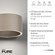 Neuhaus PURE Wandlamp Clipse Ø 15 cm champagne Neuhaus PURE Wandlamp Clipse Ø 15 cm champagne