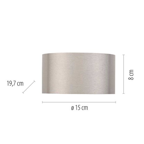 Neuhaus PURE Wandlamp Clipse Ø 15 cm mat chroom Neuhaus PURE Wandlamp Clipse Ø 15 cm mat chroom