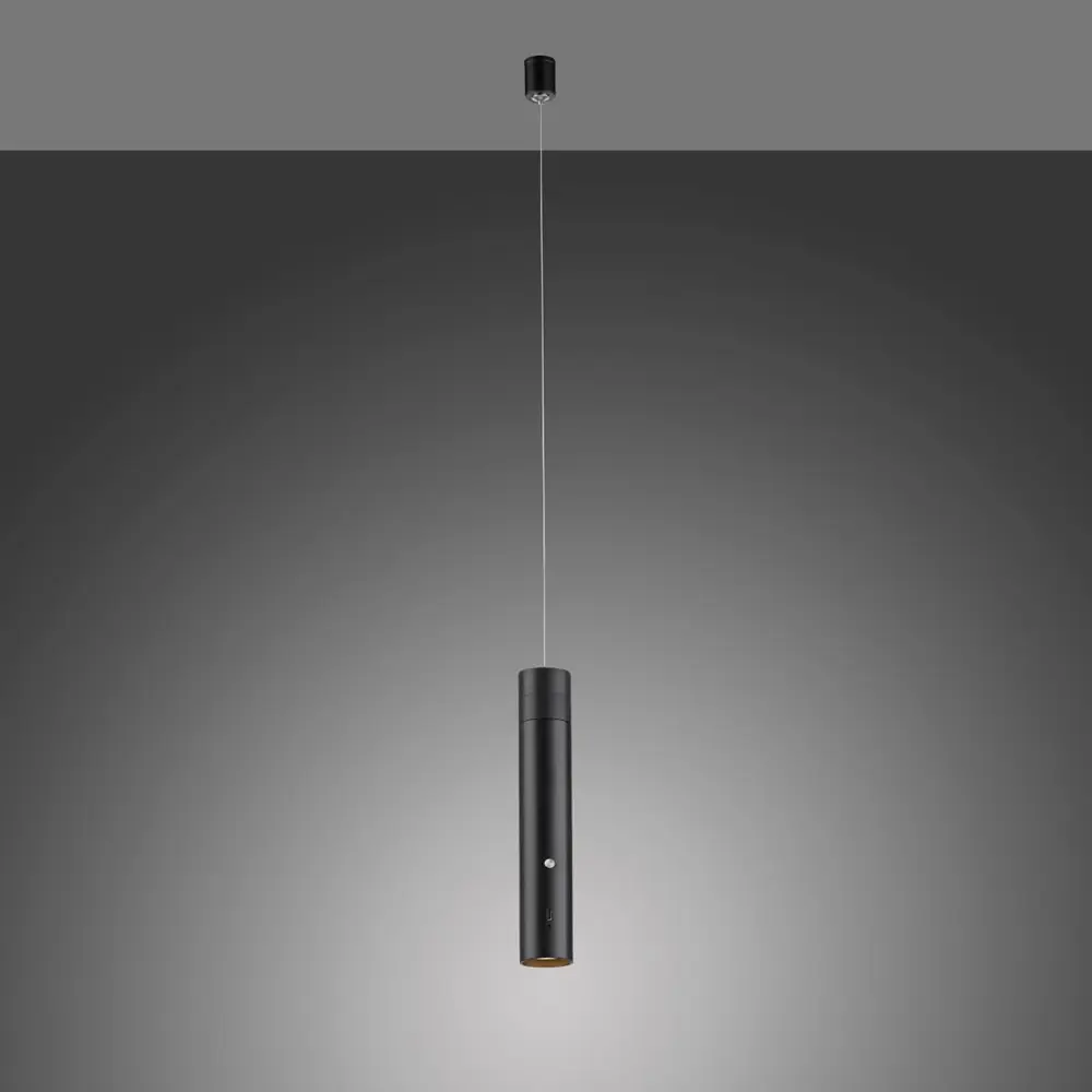Just Light Hanglamp Attach oplaadbaar zwart