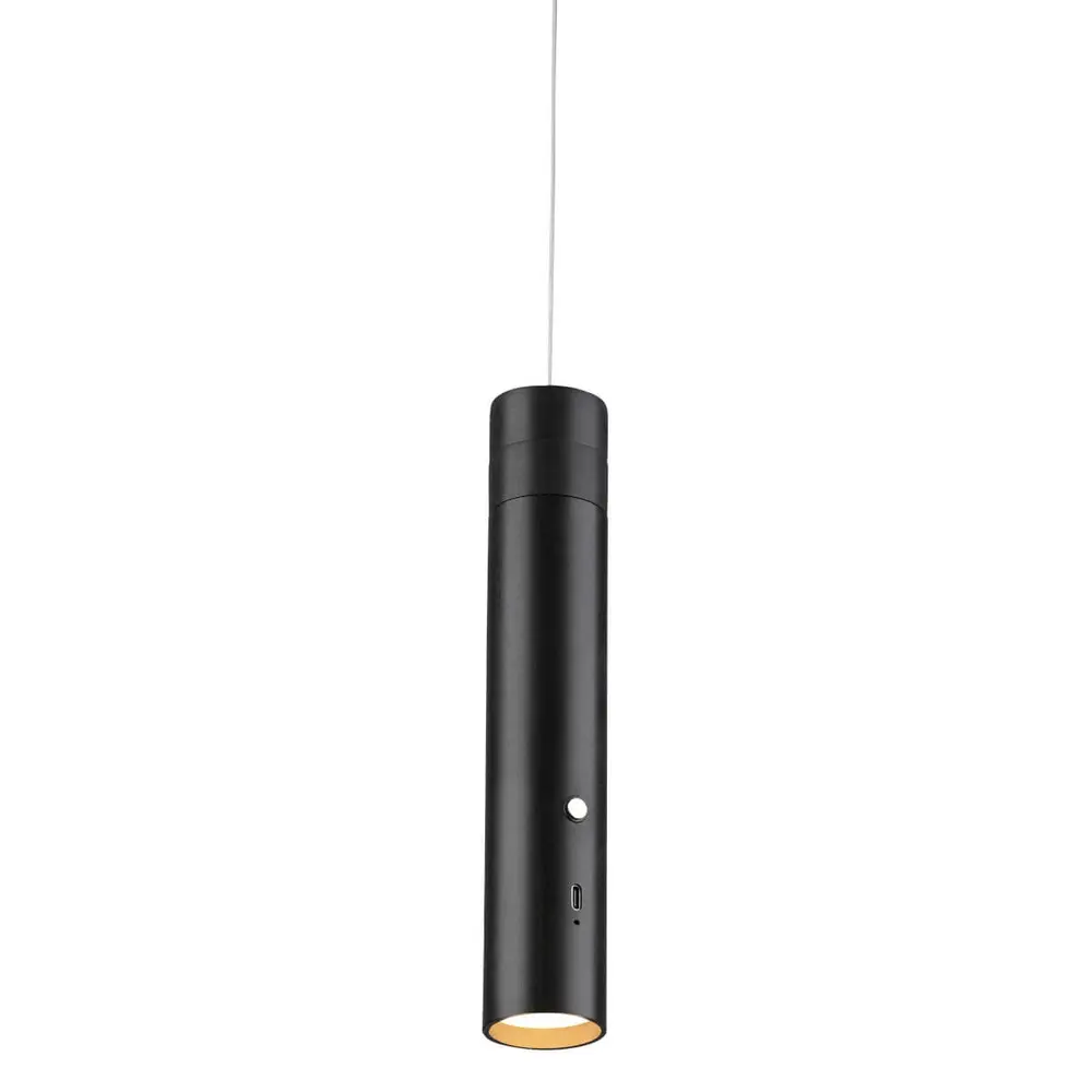 Just Light Hanglamp Attach oplaadbaar zwart