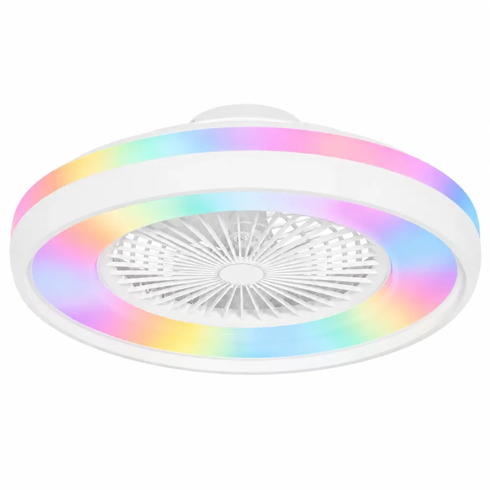 Freelight Plafondventilator Ventola Tuya Ø 60 cm RGB wit Freelight Plafondventilator Ventola Tuya Ø 60 cm RGB wit