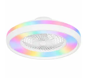 Freelight Plafondventilator Ventola Tuya Ø 60 cm RGB wit Freelight Plafondventilator Ventola Tuya Ø 60 cm RGB wit