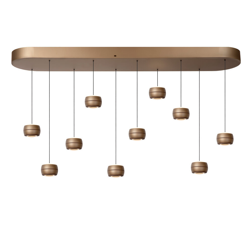 CORYFEE - Hanglamp - LED Dimb. - CCT - 10x6W 2200K/3000K - Champagne kleur - Vibes