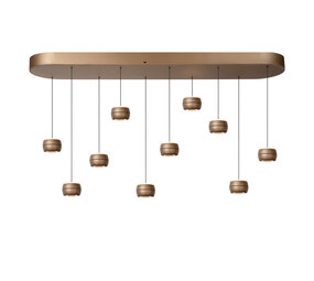 CORYFEE - Hanglamp - LED Dimb. - CCT - 10x6W 2200K/3000K - Champagne kleur - Vibes
