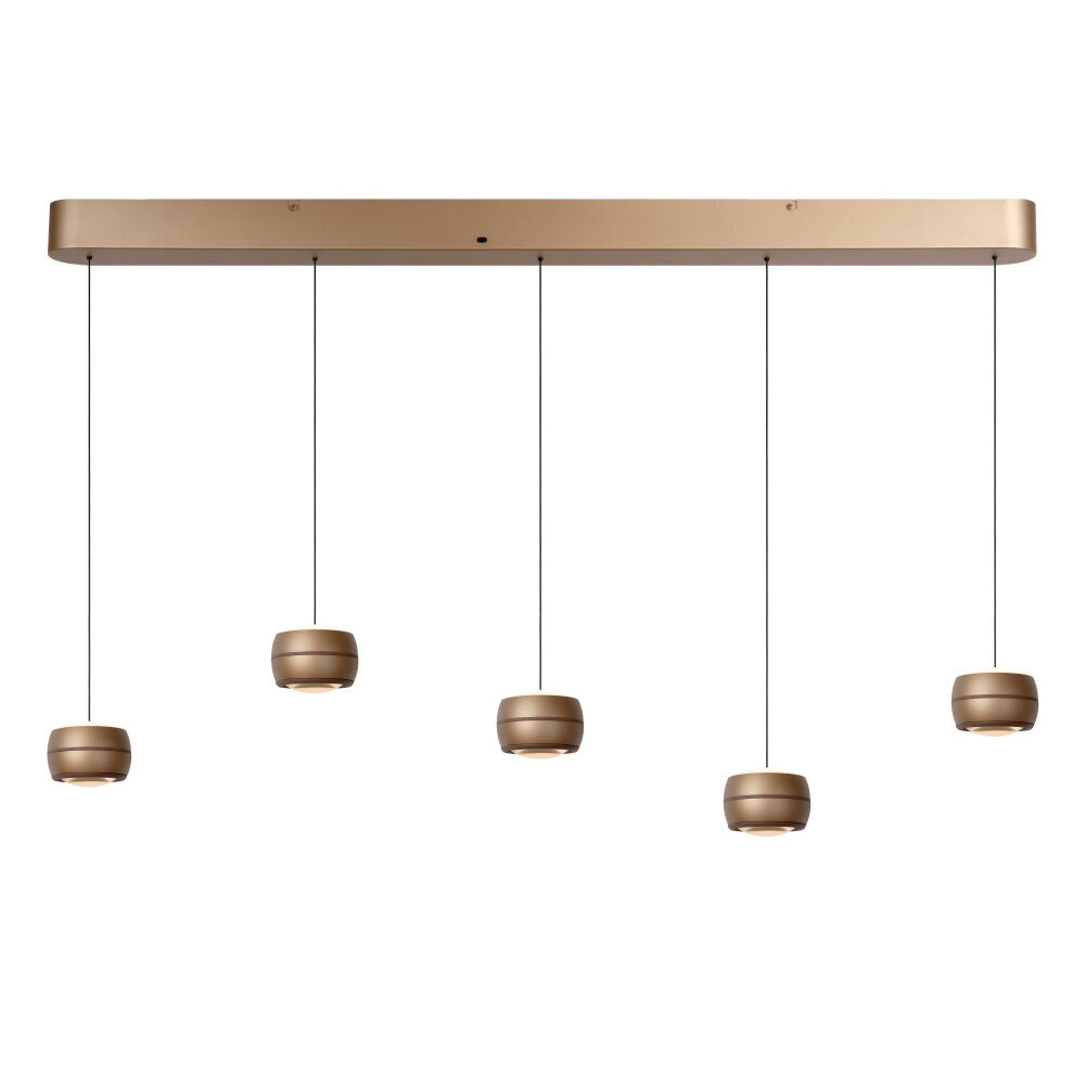 CORYFEE - Hanglamp - LED Dimb. - CCT - 5x6W 2200K/3000K - Champagne kleur - Vibes