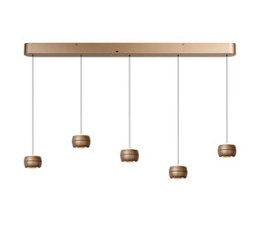 CORYFEE - Hanglamp - LED Dimb. - CCT - 5x6W 2200K/3000K - Champagne kleur - Vibes