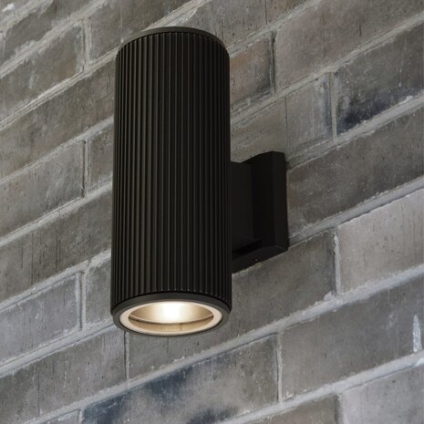 Searchlight Buitenlamp Hamburg H 28 cm zwart
