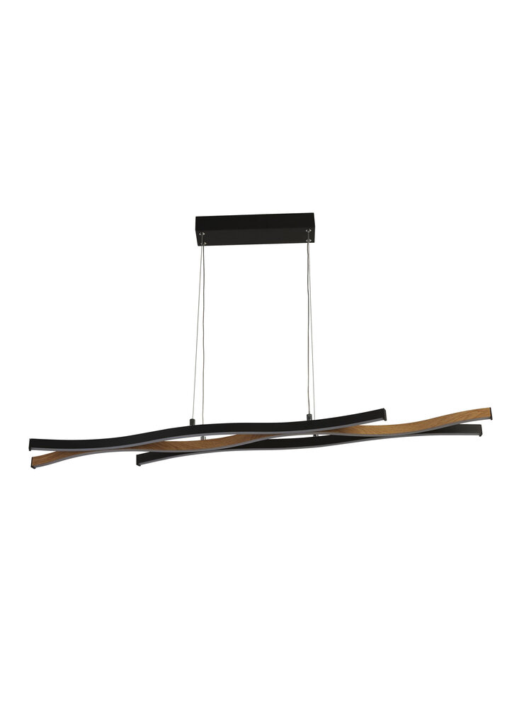 Searchlight Hanglamp Bloom L 108 cm zwart