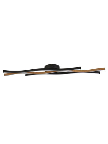 Searchlight Plafondlamp Bloom L 108 cm zwart