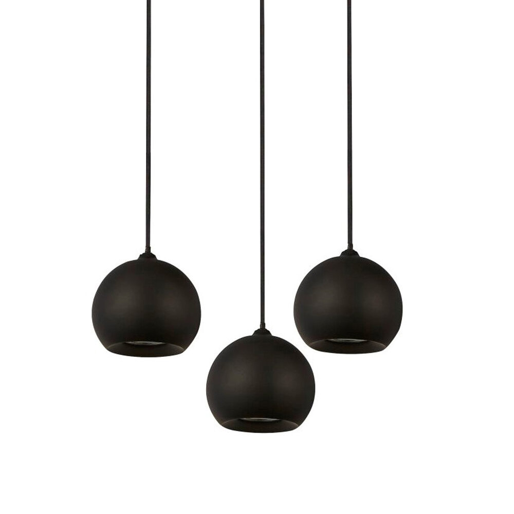 Searchlight Hanglamp Eindhoven 3 lichts Ø 35 cm zwart Searchlight Hanglamp Eindhoven 3 lichts Ø 35 cm zwart