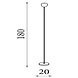 Searchlight Vloerlamp Eindhoven H 180 cm zwart Searchlight Vloerlamp Eindhoven H 180 cm zwart